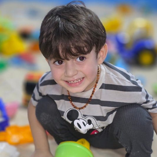 %100 Orijinal Sertifikalı Kehribar Bebek Kolyesi – Diş Çıkarma Destek